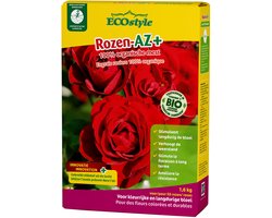ECOstyle Rozen-AZ 100% Organische Rozen Mest - Plantenvoeding - 120 dagen Voeding - Geeft Gezonde Rozen - Intense Kleuren - Voor 50 Rozen - 1,6 KG