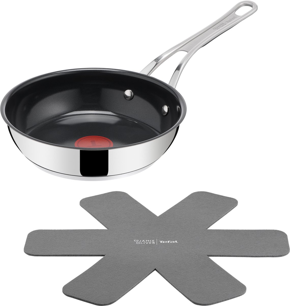 Jamie Oliver by Tefal Classic Cook Ceramic Koekenpan - Ø20 CM - Met 1 panbeschermer - Keramisch -Inductie - PFAS-vrij