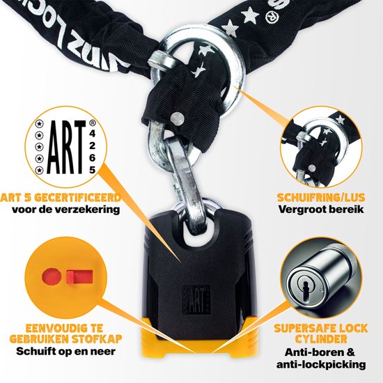 VINZ Batura Motorslot / Scooterslot / Kettingslot ART 5 - 120 cm van VINZ — afbeelding 2