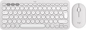 Logitech Pebble 2 Combo - Draadloos Toetsenbord en Muis combinatie - Qwerty US - Wit
