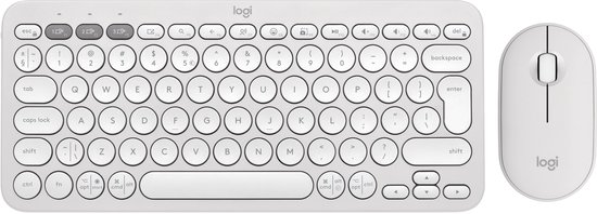 Logitech Pebble 2 Combo Qwerty Wit
