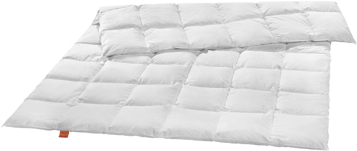 Sleepling 200 x 200 cm donzen dekbed | all year dekbed | vulling van 90% dons en 10% veren | Downpass-gecertificeerd | Made in EU | wasbaar op 60 graden | wit