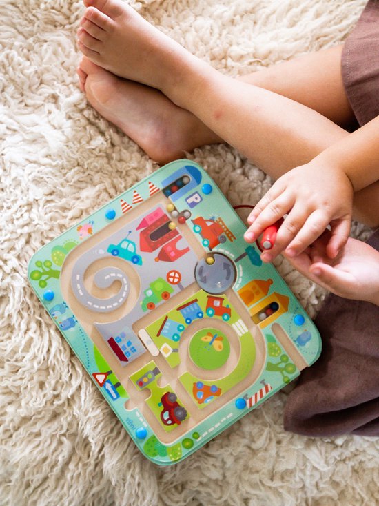 Haba Magneetspel Peuterspeelgoed Stadslabyrint