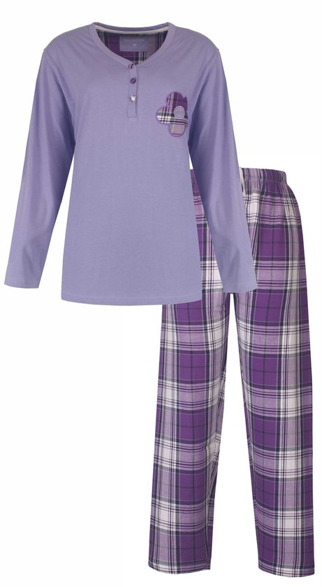 Confezioni_Emy Pyjama voor dames en heren, uniseks, gezondheidspyjama voor ouderen met ritssluiting achter, pyjama voor ouderen van 100% katoen, Blauwe bloem, XL