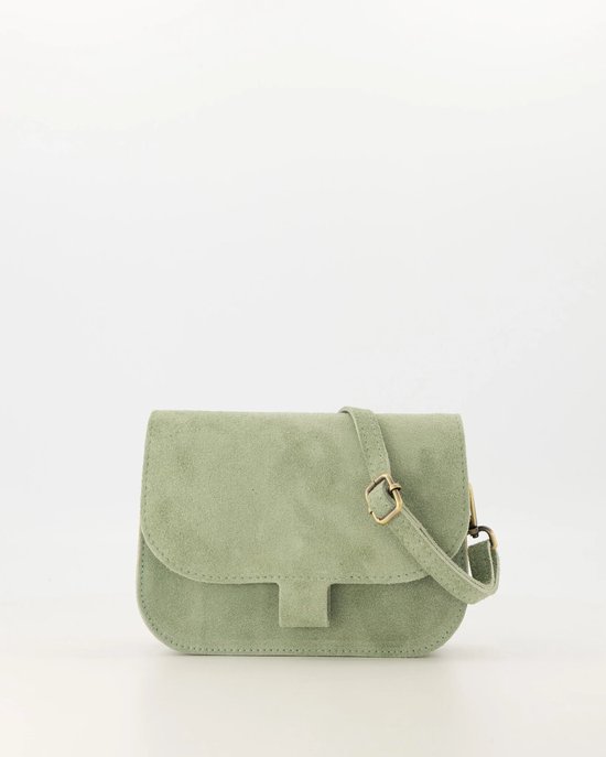mabel suede tas - Saliegroen