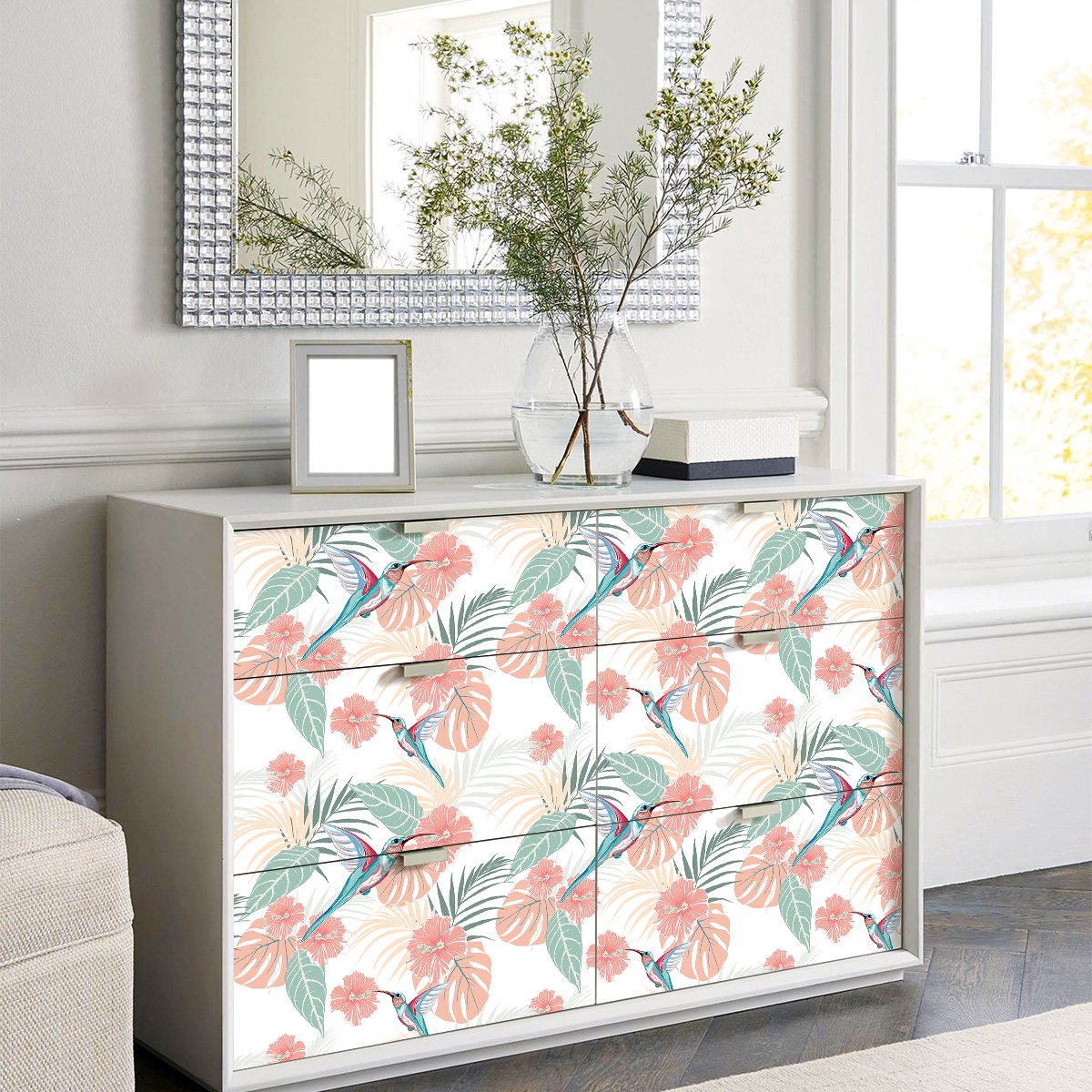 Ambiance Sticker Faaa tropische meubelsticker, 60 x 90 cm Multi color