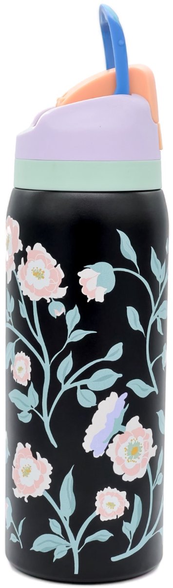 LYKKE Freesip Thermos - Drievoudig geïsoleerde RVS beker met rietje thumbnail 8