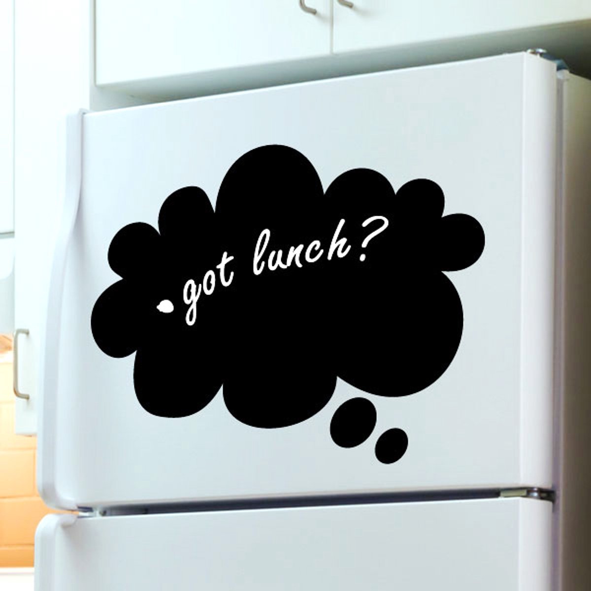Ambiance Sticker Schoolbordsticker - uitwisbare zelfklevende muurstickers - WOLK - 65x100cm Multi color