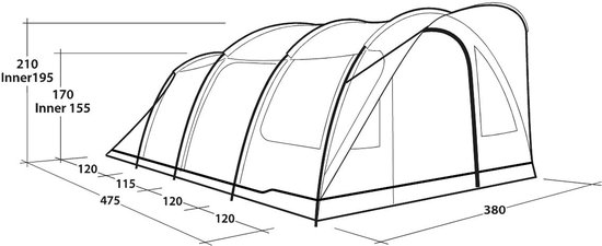 Outwell Tent Sky 6 van Outwell — afbeelding 3