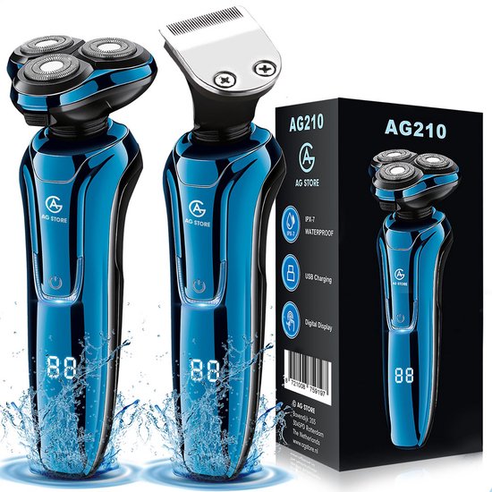 Scheerapparaat AG210/V2 - Met trimmer - Nat/droog - scheren - scheerapparaten - draadloos