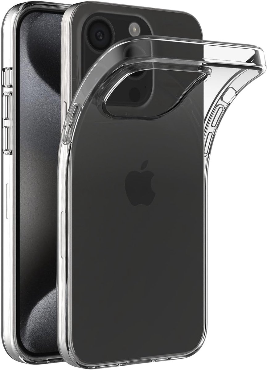 Flexibele achterkant Silicone hoesje Transparant Geschikt voor: Apple iPhone 16 Pro Max