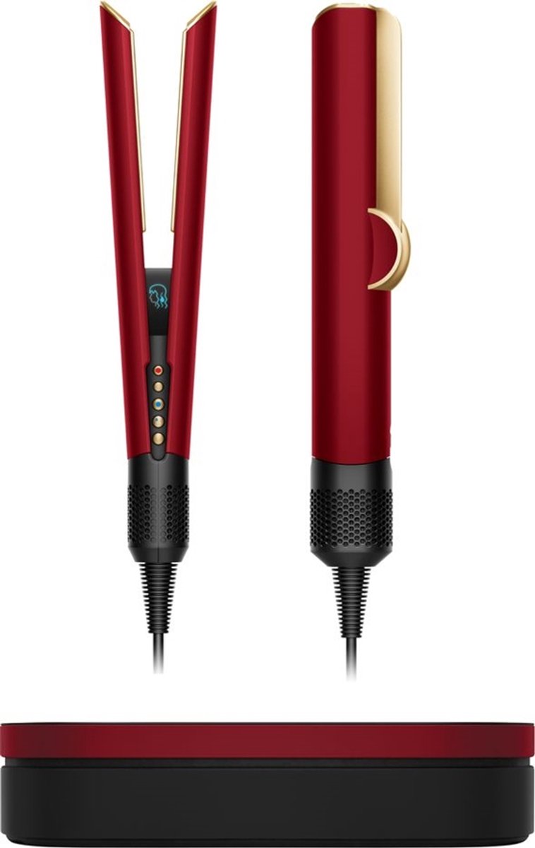 Dyson Airstrait - Red Velvet / Gold Stijltang Rood