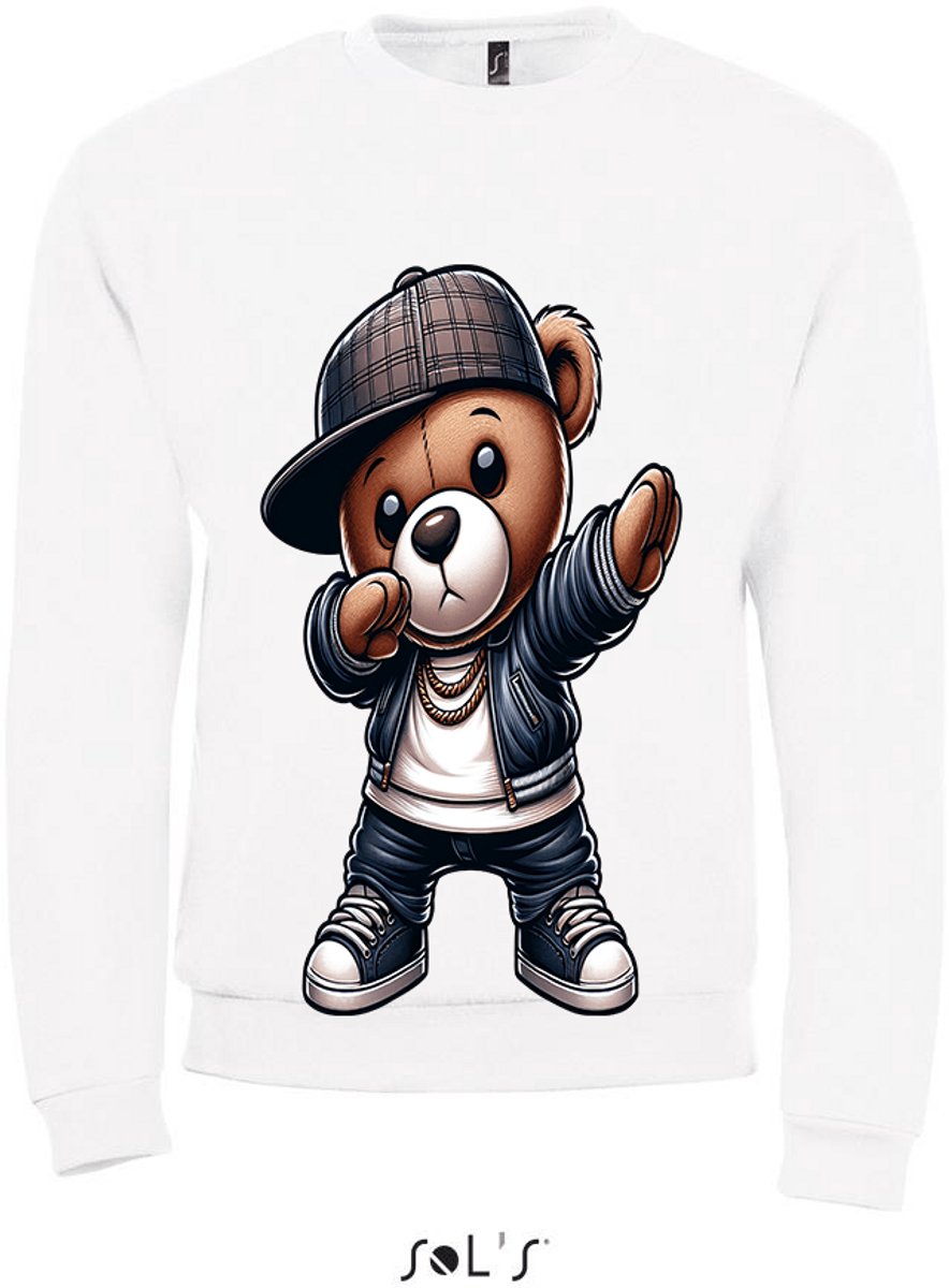 Sweatshirt 2-195 Dapping Teddy - M, Wit