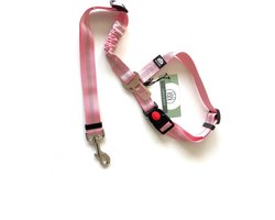 Cavlicious® hondengordel - autogordel hond - 3-in-1 - fluo roze