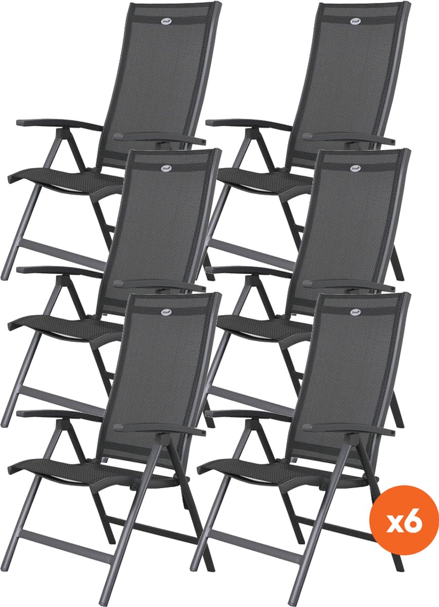 Set van 6 - Hartman Salvatore verstelbare tuinstoel