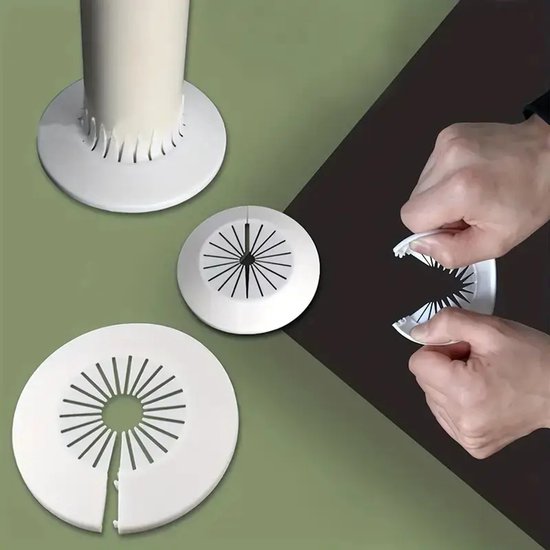 Witte Rozet voor Verwarmingsbuis - Ø 10-25mm - Leiding rozet - Set van ...