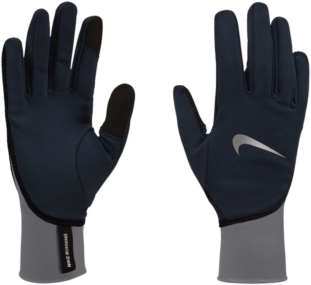 Nike Pacer Therma-FIT Midweight Hardloop Handschoenen Dames Zilver