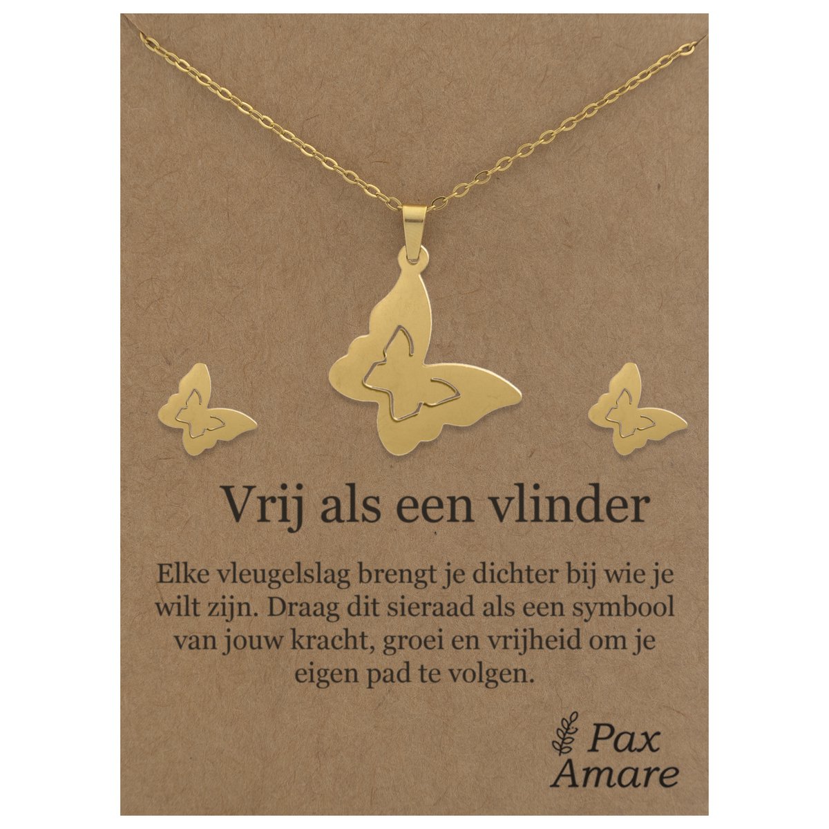 SOIMISS 3 Sets Vlinder Ketting Oorbellen Hanger Dames Sieraden