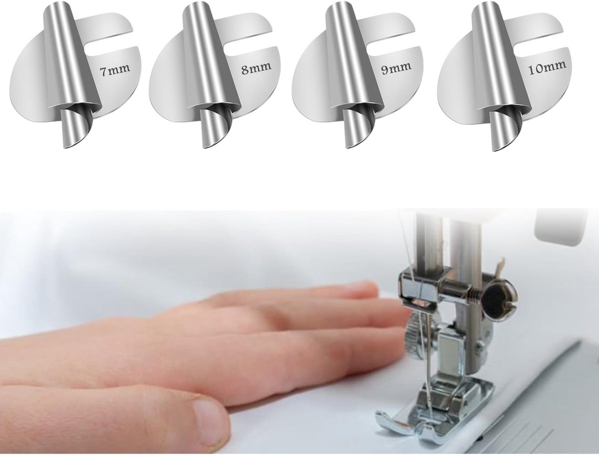 4-pack naaizoomvoeten 7mm - 10mm, zoomvoetenset voor naaimachine accessoires en gereedschap