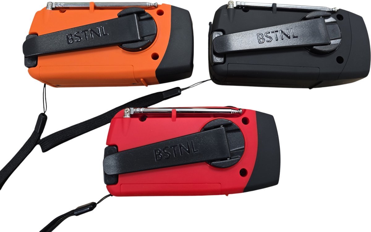 Noodradio Survival - AM/FM - Radio Op Batterijen (Accu) Voor Rampen - Noodfluit - 2000 mAh Solar Powerbank - Survivalradio - Noodradio Solar Opwindbaar - Zaklamp - Powerbank Zonneenergie - USB C - Noodpakket voor Thuis van BSTNL — cadeau in Gadgets - foto 4