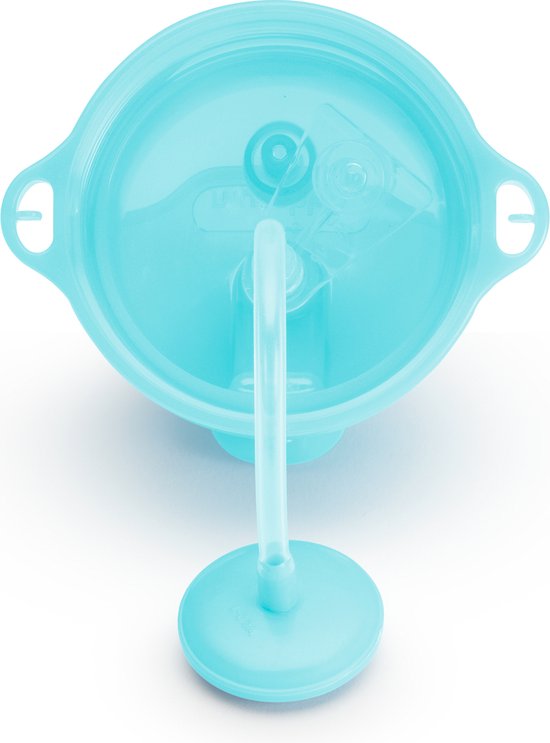 Munchkin Tip & Sip Antilek Rietjesbeker - Vaatwasserbestendig - Vanaf 12 maanden - 296ml - Blauw van Munchkin — afbeelding 2