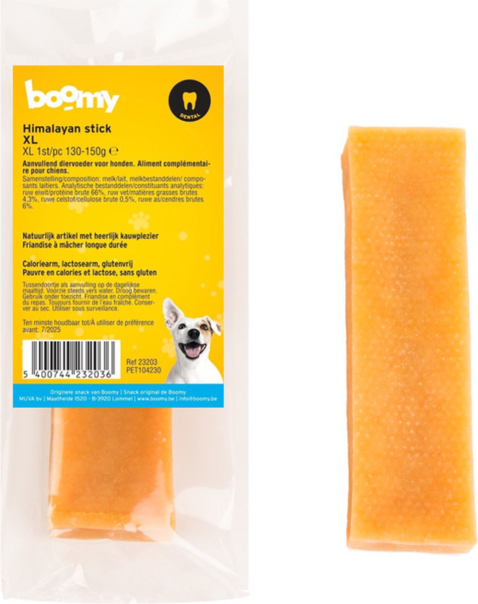 Boomy - Himalayan sticks - Yakstaaf Hond - Hypoallergene kauwsnack - Kauwstick - Kauwstaaf hond - 130 tot 150g