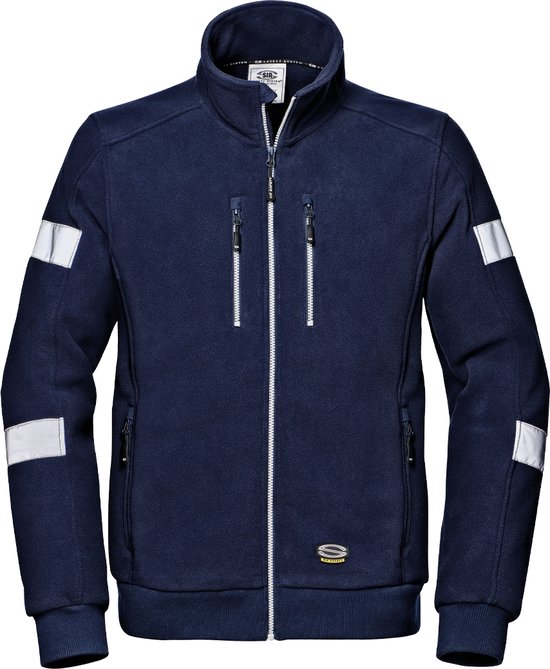 SIR SAFETY COMFORT Hi Vis Reflecterend Microfleece Rits Werktrui HEREN Veiligheidstrui Blauw - Ademend - Fleece