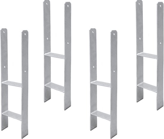 4X Post Support 121MM H Anchor - H-anker - H Form Post Support - H ...