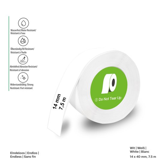 Étiquettes thermiques Olympia OL 6310 - Étiquettes - Continue - Wit - Maison / Hobby / Bureau - pour Printer d'étiquettes thermiques Olympia série P22 - 1 paquet