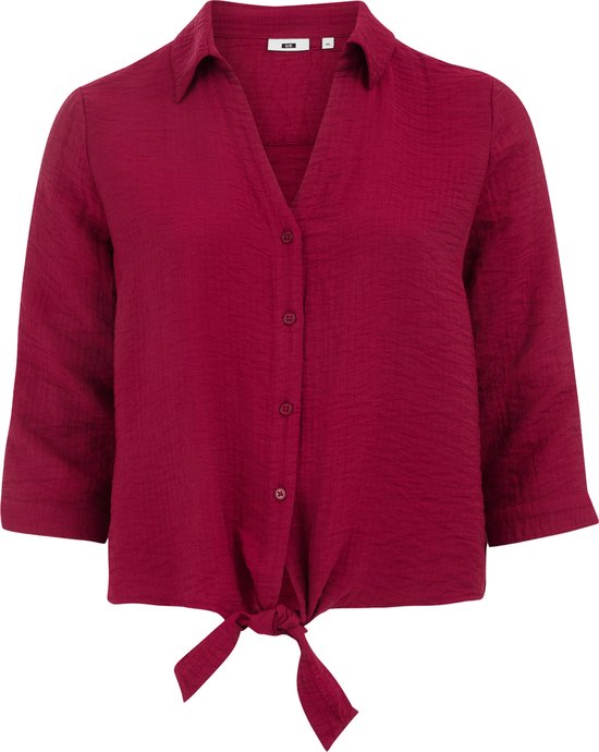 WE Fashion Dames blouse met knoopdetail - Curve