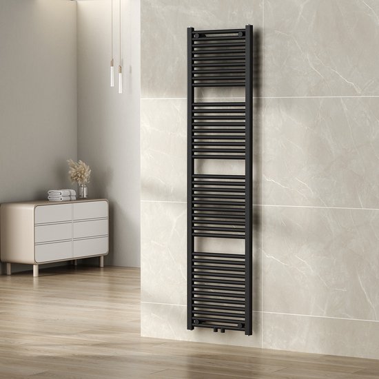 181 Cm Radiator Wiesbaden Elara Radiator 181,7 x 45 cm. - Mat Zwart | bol