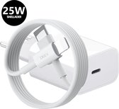 DISEV® – 25W Super Snellader – USB-C naar Lightning Oplader – 1m Kabel – Universele Lightning-Oplaadstekker - Geschikt voor Snellader Iphone oplader