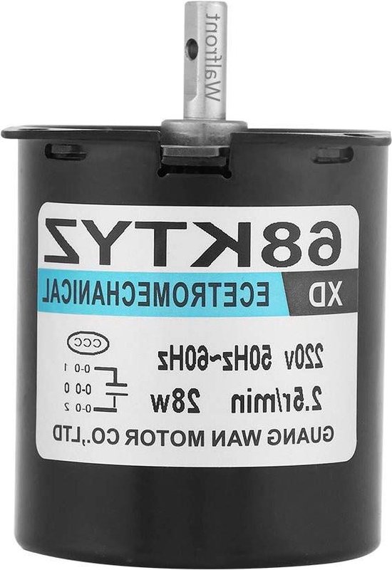 1.2 RPM 68KTYZ AC Redüktörlü Senkron Motor, Çevirme