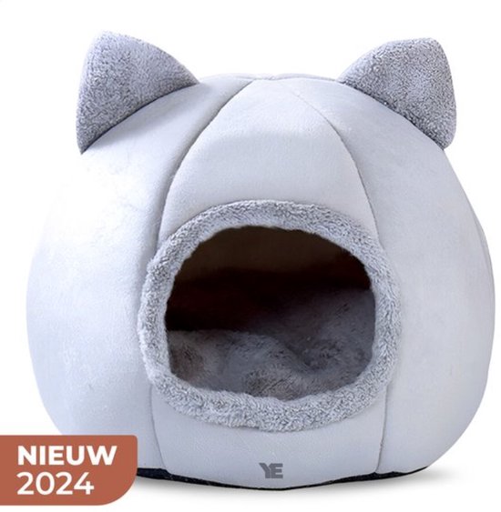 KattenHuis - Kattenhuizen - Kattenhok - Dierenhuis - Extra Zacht - Grijs