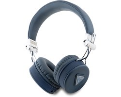 Guess Bluetooth Stereo Koptelefoon ENC - Grained Triangle Logo - Blauw