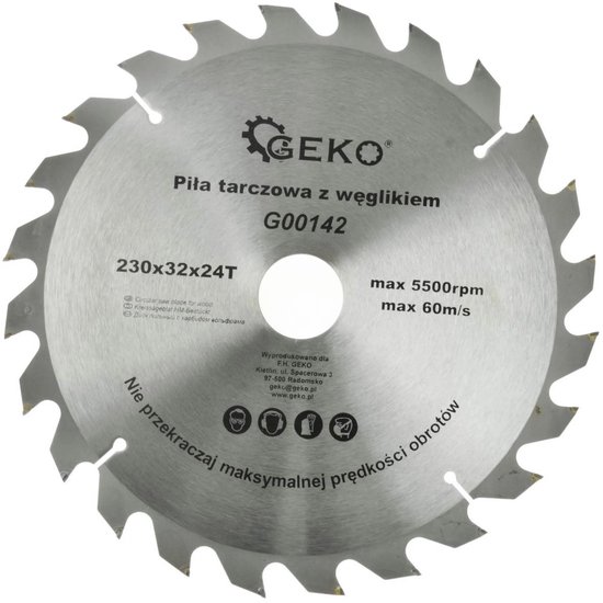 Cirkelzaagblad Hout 165/6 1/2 x 15,87/5/8 mm (24 tanden