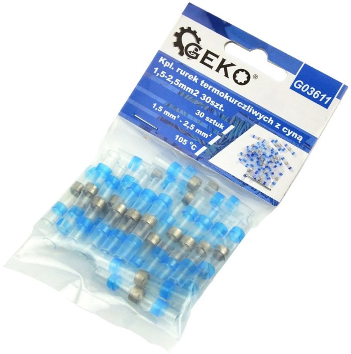 GEKO 30-delige set waterdichte krimpkousen - 1,5-2,5mm² - Voor elektrische installaties