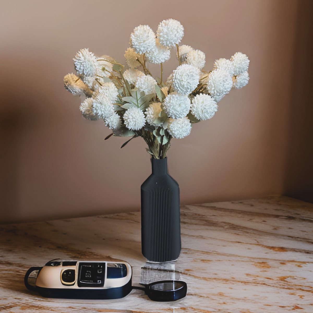Jongeneel Verpakkingen. Vilten tasje 16 cm herfstbloemen assorti