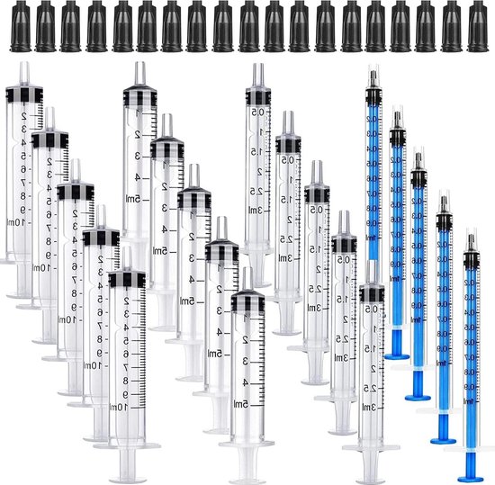 10 stuks 1 ml colostrum spuiten met doppen, colostrum collector kit