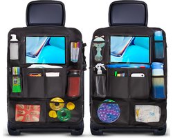 ForDig Auto Organizer (2 stuks) - Tablet Houder Auto - Autostoel Organizer voor Kinderen - Universeel - Zwart