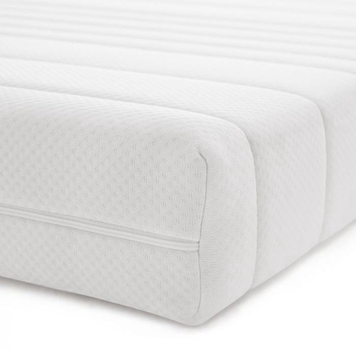Easy Bedden Matras HR koudschuim - 150x210x20 Koudschuim matras Comfort XL Hotelkwaliteit - circa 20 cm - 100% veilig product Wit