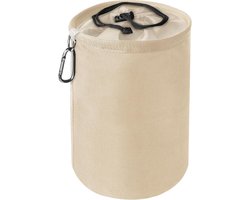 Goodivery ® Wasknijperzak ophangen, voor maximaal 150-200 wasknijpers, grote waterdichte wasknijperzak met trekkoordsluiting, voor binnen en buiten, opbergen, beige, beige