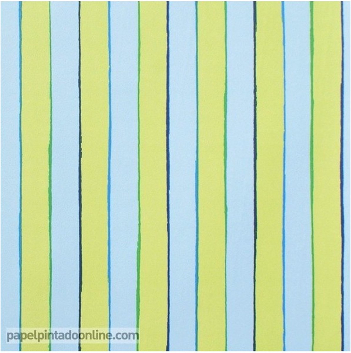 Four Friends - Behang Kinderkamer - Babykamer - Behangpapier - Kinderbehang - Strepen - 0,53 x 10,05M.