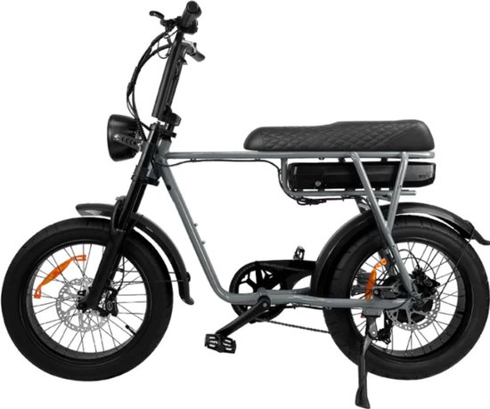 Elektrische Fatbike EB2 20 Inch – 250W Motor – 7 Shimano Versnellingen – 80 km Actieradius – Hydraulische Schijfremmen – Grijs