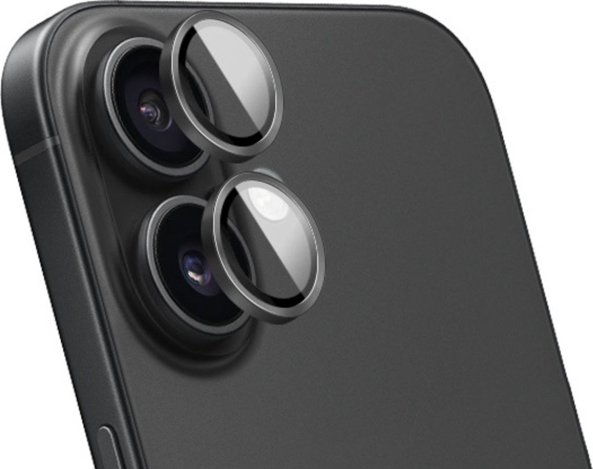 Mobiparts Screenprotector geschikt voor Apple iPhone 16 Plus Glazen | Mobiparts Camera Lens Protector - Case Friendly
