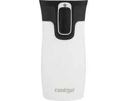 Contigo West Loop Mini Autoseal thermosbeker- - Salt - roestvrijstalen isoleerbeker - koffiebeker-to-go, BPA-vrij, lekvrije beker-to-go met Easy-Clean-deksel, houdt tot 6 uur warm, 300 ml