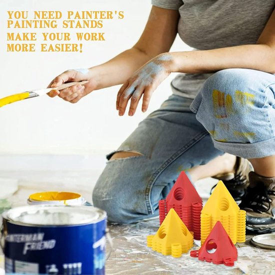 32Pcs Painter s Pyramid Stands Mini Painting Stands For Canvas And
