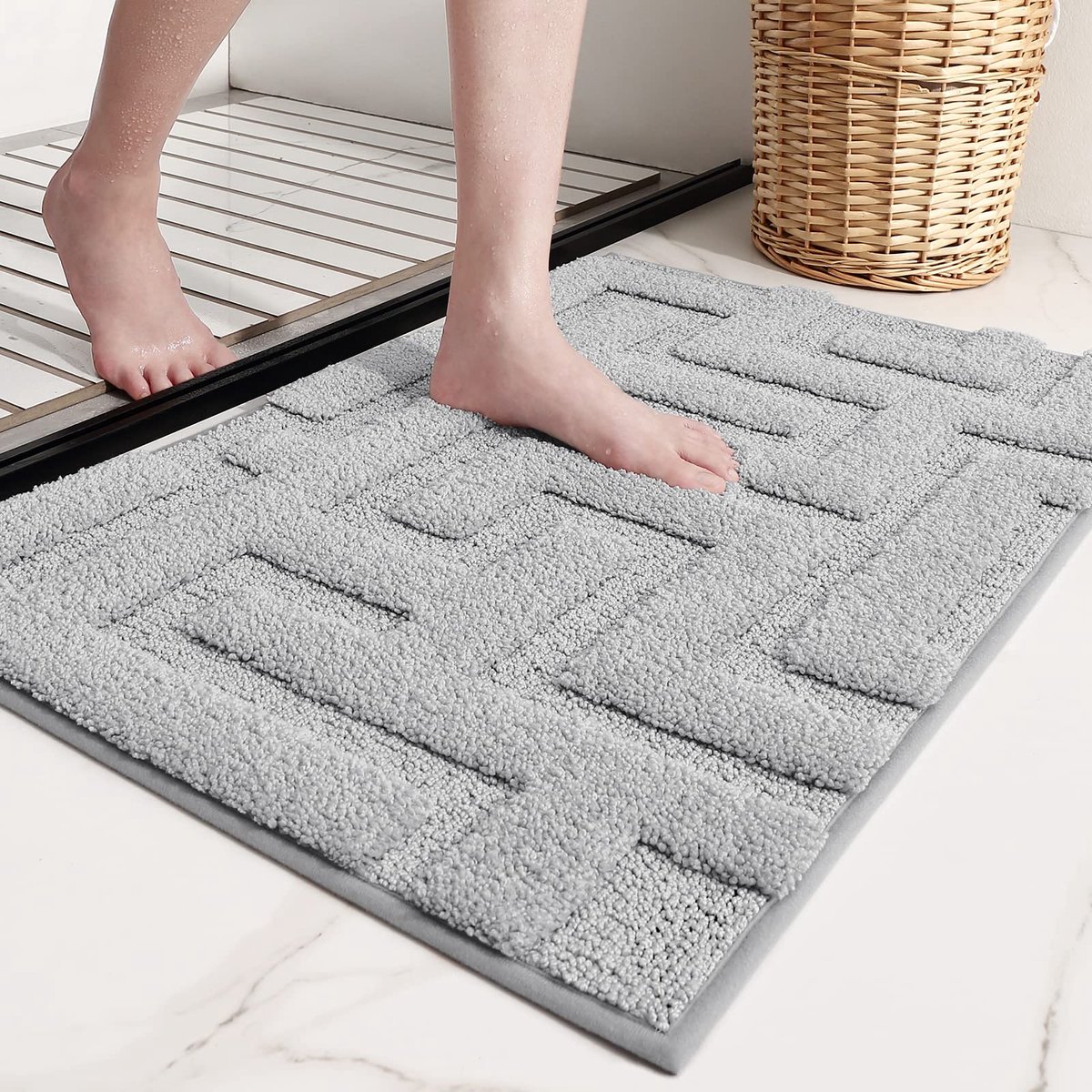 La'Moussawi ® Zachte en Absorberende Antislip Badmat voor Badkamercomfort