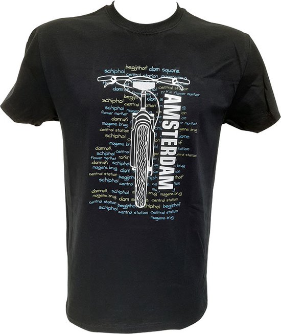 T-shirt Amsterdam Bike - noir - taille M