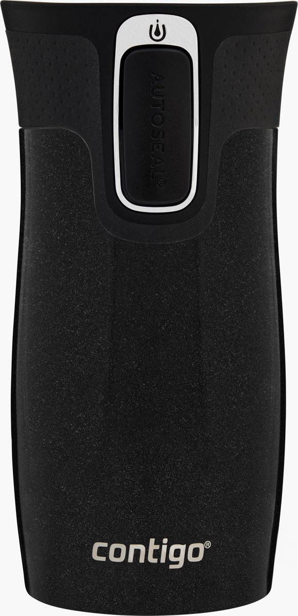 Contigo West Loop Mini Autoseal thermosbeker, roestvrijstalen isoleerbeker - Licorice - koffiebeker-to-go, BPA-vrij, lekvrije beker-to-go met Easy-Clean-deksel, houdt tot 6 uur warm, 300 ml